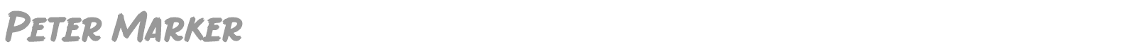 Peter Marker font preview